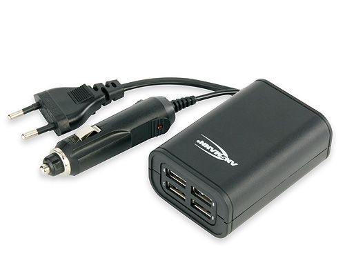 BATERII, ACUMULATOARE, INCARCATOARE ANSMANN - Quattro USB charger